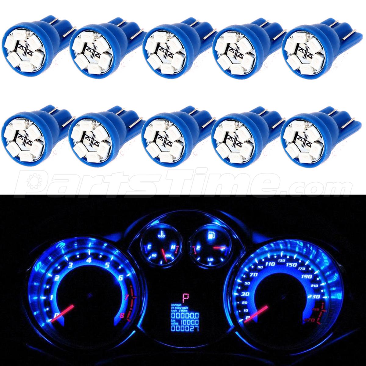 10x t10 wedge blue speedometer instrument gauge cluster 10x t10 wedge blue speedometer instrument gauge cluster