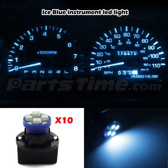 10x PC194 Instrument Panel Cluster Ice Blue led Light Bulb Dashboard