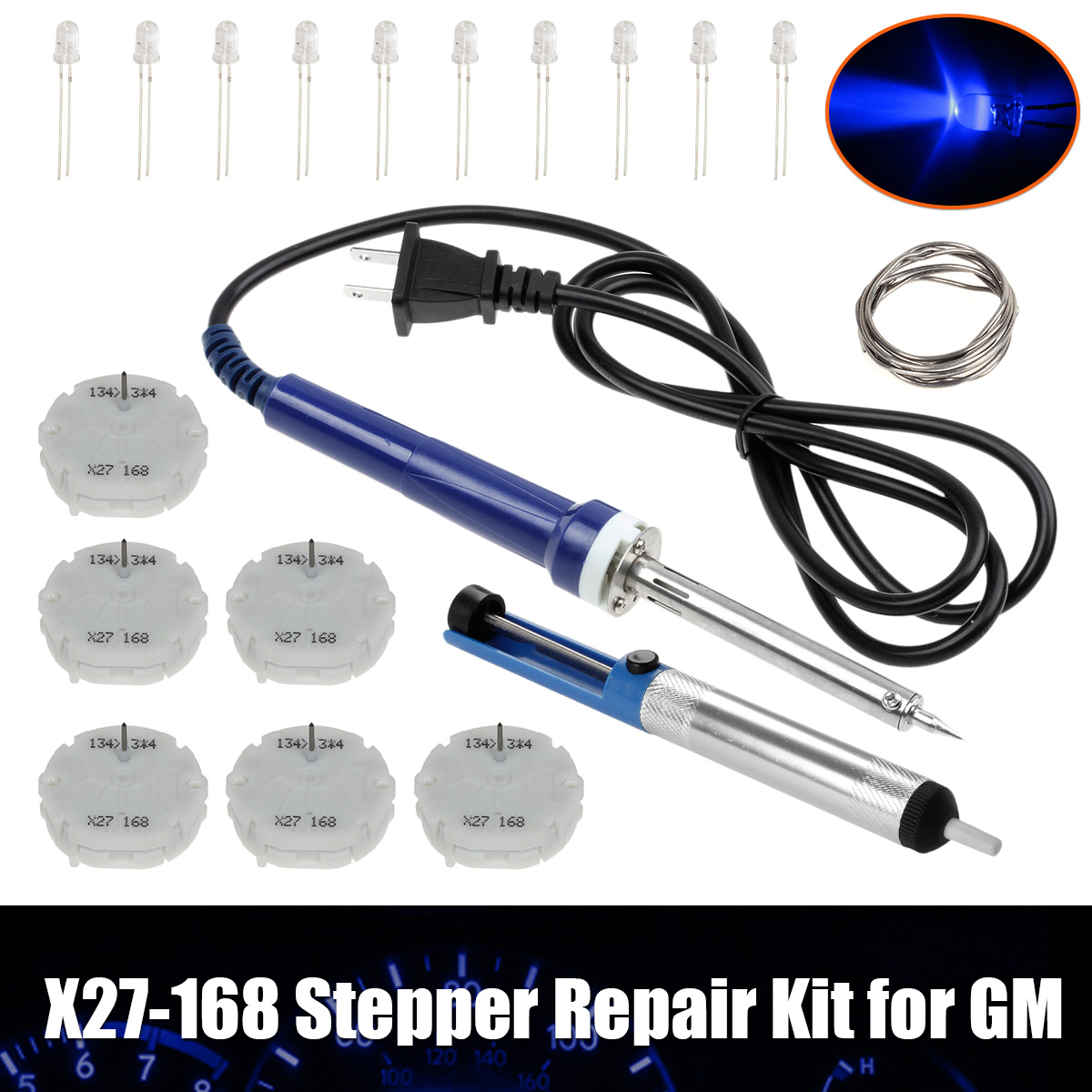 Gauge Speedometer Instrument Cluster Repair Kit 6 Stepper Motors LED