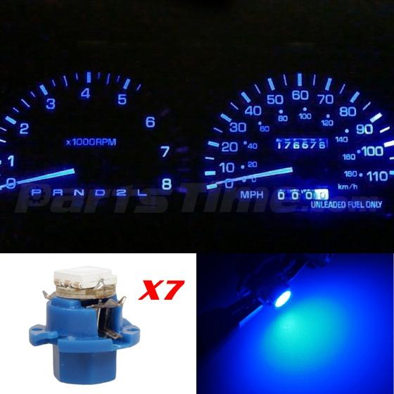 7x B8.4D 5050 SMD LED Instrument Cluster Dash Indicator Light Bulbs Blue