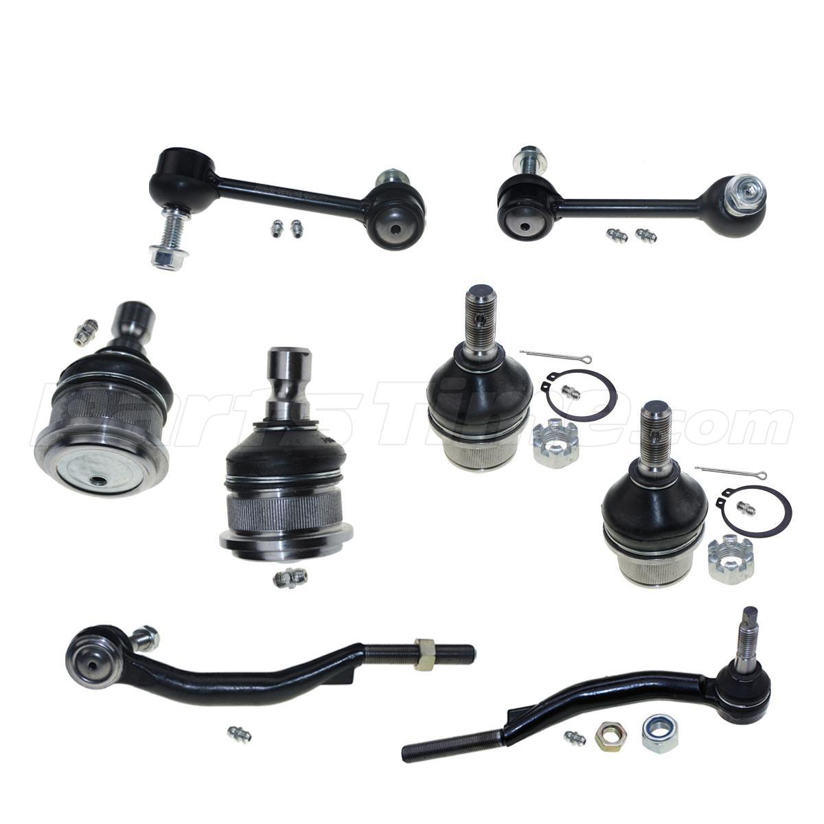 8 New Ball Joint Tie Rod Sway Bar Link Kit for 2003 2007 Chevrolet