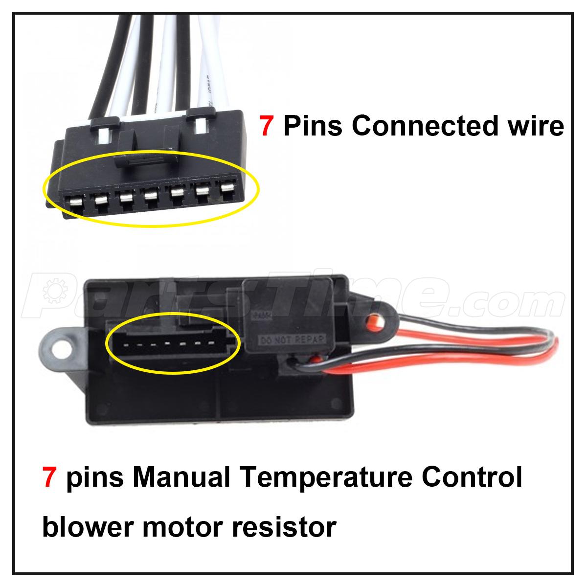 A/C Blower Motor Resistor For 9906 Chevrolet Silverado W/O Auto Temp